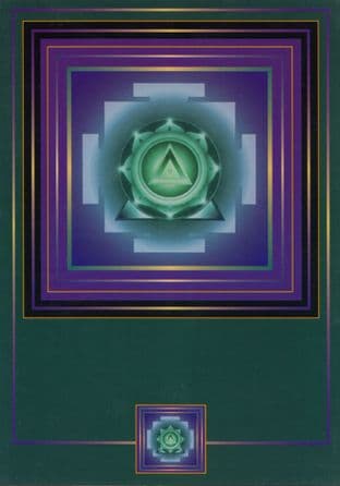 Symbols of the Sacred Blank Greetings Card - Kali Yantra - SALE