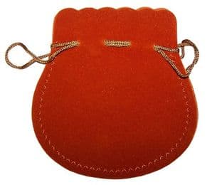 Velvet Pouch (9x11cm): Amber
