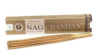 Vijayshree Golden Incense Sticks - Nag Chandan (15g = 15 sticks approx.)