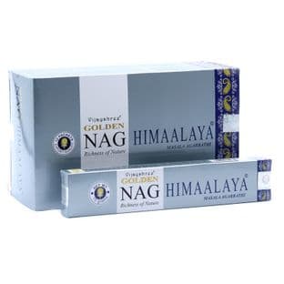 Vijayshree Golden Incense Sticks - Nag Himalaya (15g = 15 sticks approx.)