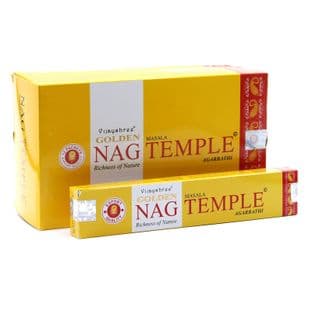 Vijayshree Golden Incense Sticks - Nag Temple (15g = 15 sticks approx.)