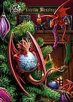 Yuletide Magic Yule Card "Little Helpers" (AN28) by Anne Stokes