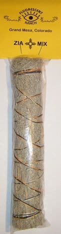 Zia Mix 7" Smudge Stick: Blue Sage, Yerba Santa & Chapparal Mix by "Fluorescent Ranch"
