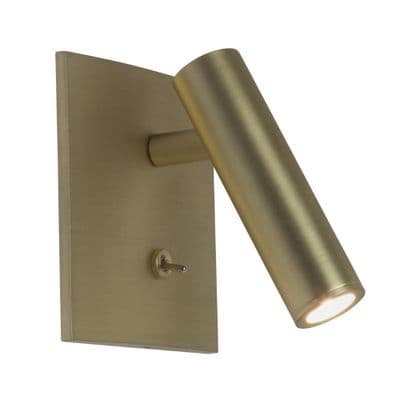 Astro 1058030 Enna Square Switched LED Reading Light Matt Gold