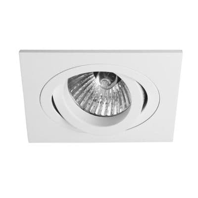 Astro 1240030 Taro Square Adjustable Fire Rated Recessed Spot Light Matt White