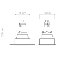Astro 1248018 Trimless Square Fixed Matt White