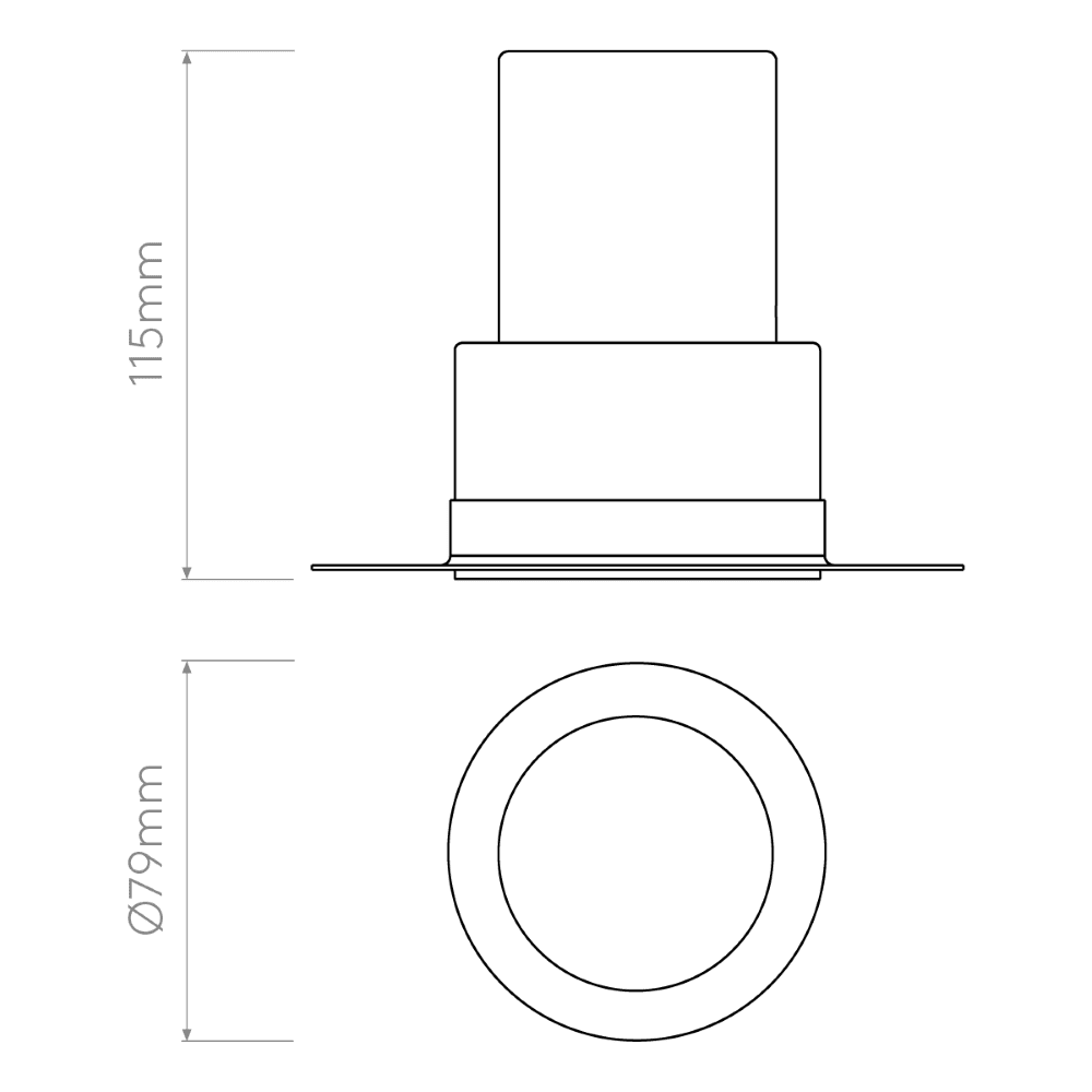 Astro 1248023 Trimless Round Fixed Matt White