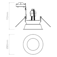 Astro 1249012 Minima Round Fixed IP65 Matt White | Light Bulb World