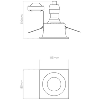 Astro 1249018 Minima Square Fixed IP65 Matt White