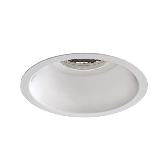 Astro 1249034 Minima Slimline Round Fixed Fire-Rated IP65 Matt White | Light Bulb World