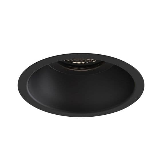 Astro 1249035 Minima Slimline Round Fixed Fire-Rated IP65 Matt Black | Light Bulb World