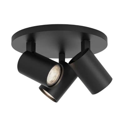 Astro 1286082 Ascoli Triple Round Matt Black