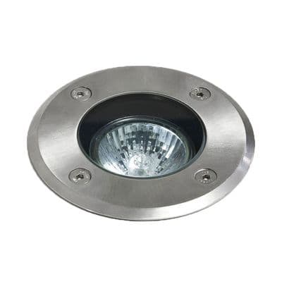 Astro 1312001 Gramos Round Ground Light Brushed Stainless Steel