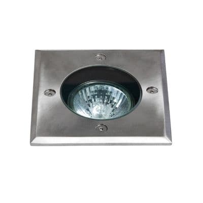 Astro 1312003 Gramos Square Ground Light Brushed Stainless Steel