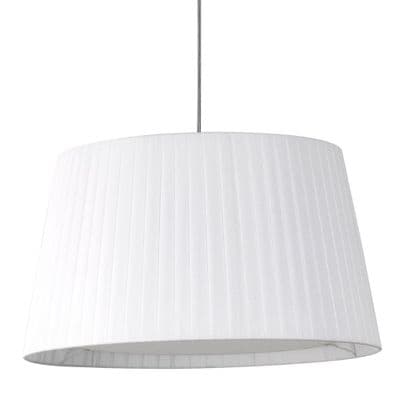 Astro 5002009 Tapered Round 400 Pleated Shade White