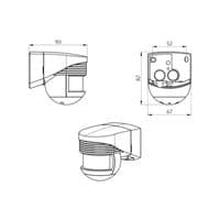 BEG 91101 LC-Click 140 Outdoor Motion Detector White