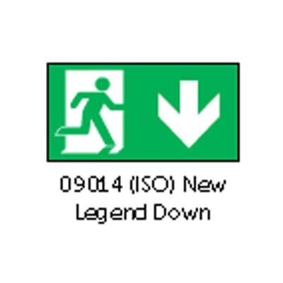 Bell 09014 Spectrum Blade ISO Emergency Exit Down Legend