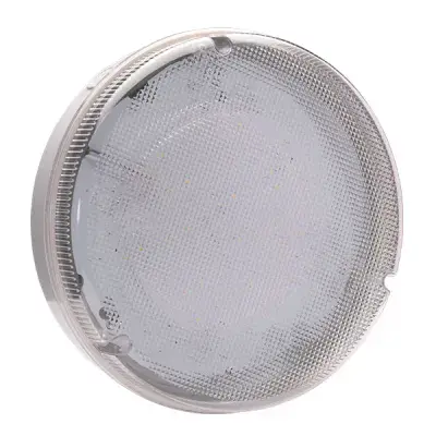 BELL 10827 14W Utilita LED Bulkhead Round White w/Clear Bezel