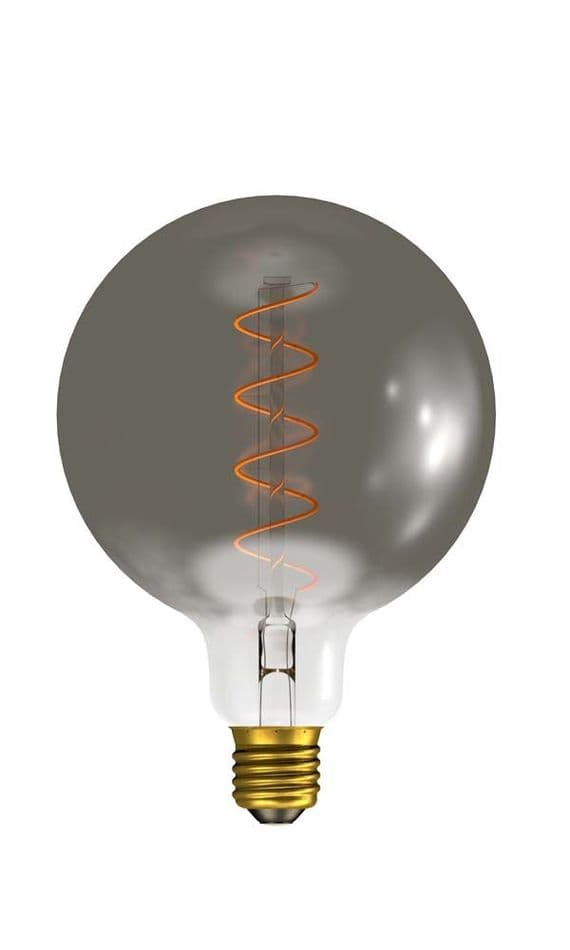 BELL 60029 4W LED Vintage Soft Coil 125mm Globe Dimmable ES Gunmetal 2000K