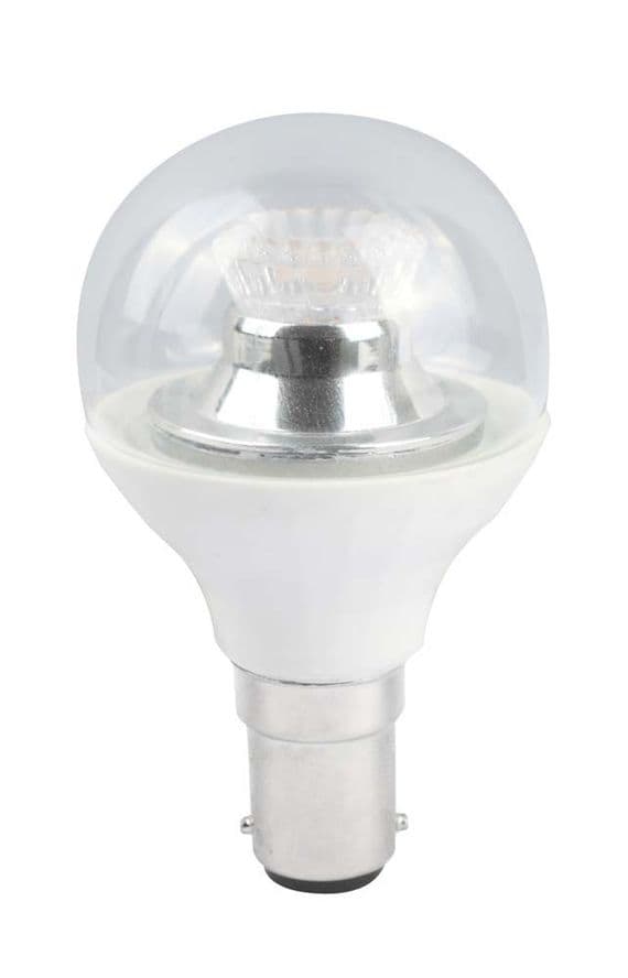 BELL 60583 2.1w LED 45mm Dimmable Round Ball Clear SBC 4000K ...