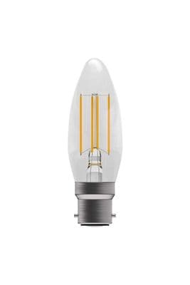 BELL 60711 3.3w LED Filament Candle BC Clear 4000K