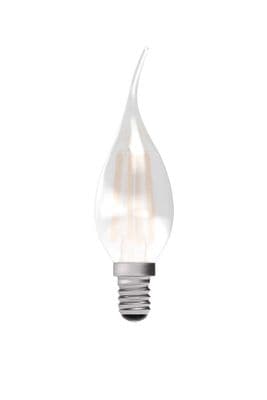 BELL 60716 3.3w LED Filament Bent Tip Candle SES Satin 2700K