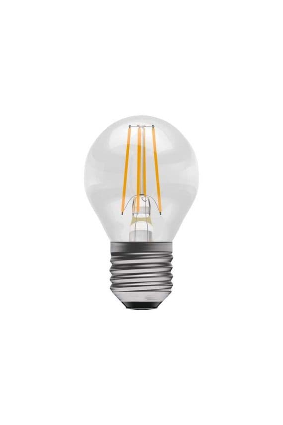 BELL 60739 3.3w LED Filament Round SES Clear 4000K | Lightbulb World