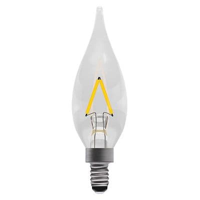 BELL LED Chandelier Bulb Bent Tip 1w MES/E10
