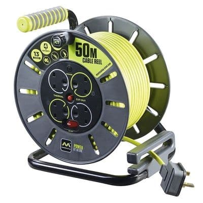 BG Electrical OMU25134SL 25 Metre Open Reel 4 Sockets