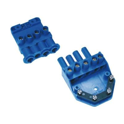 Click Flow 20A 4-Pin Plug-In Connector with Auxiliary Terminal CT202C