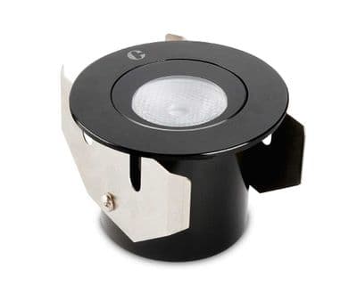 Collingwood GL016BMBX27 LED Ground Light Black Finish, Warm White
