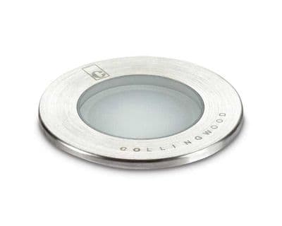 Collingwood GL018 C 27 LED Ground Light Stainless Steel Finish, Warm White