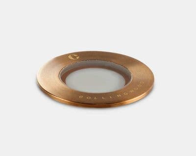 Collingwood GL018 C AB WW LED Ground Light Brass Finish, Warm White