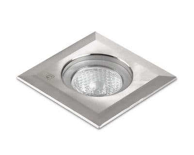 Collingwood GL019 SQ F BLUE LED Ground Light Stainless Steel Finish, Blue