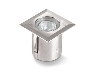 Collingwood GL019 SQ F NW LED Ground Light Stainless Steel Finish, Cool White