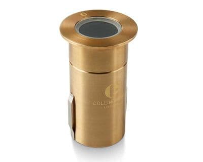 Collingwood GL019ANBL30 LED Ground Light Antique Brass Finish, Warm White