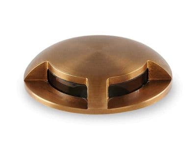 Collingwood GL100AX2127 LED Ground Light Antique Brass Finish, Warm White
