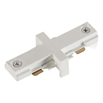 Illuma Mains Track Straight Connector - White
