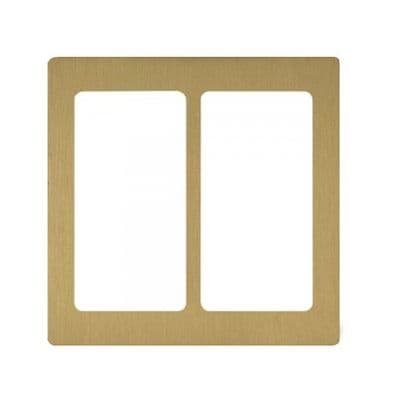 Lutron Pico RA2 Select Dual Gang Pico Faceplate - Satin Brass