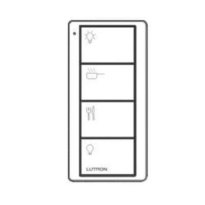Lutron Pico RA2 Select Kitchen 4 Scene Keypad White