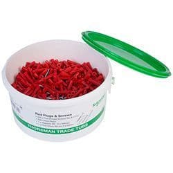 Thorsman 1776015 Trade Tub Red Rawl Plugs + Screws