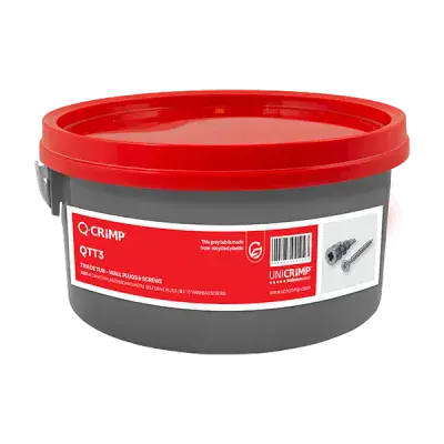Unicrimp QTT3 Trade Tub 200x Cavity Plasterboard Metal Self Drive Plugs & 8x35mm Panhead