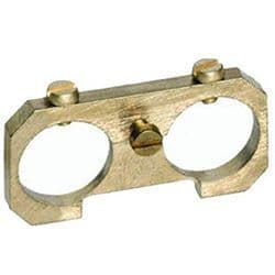 EC308 brass earthing clamp for use with Wiska 308 combi boxes