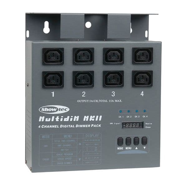 Showtec MultiDim MKII IECVersion DMX 512 4CH Dimmerpack Lighting
