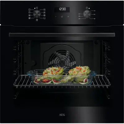 AEG OU5AB20XK 59.6cm Built In Electric Single Oven - Black