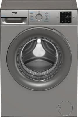 Beko BMN3WT3841S 8kg 1400 Spin RecycledTub Washing Machine - Silver