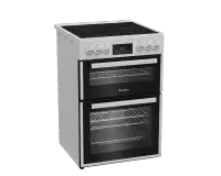 Blomberg HKRN651W 60cm Double Oven Electric Cooker with Vitroceramic Hob - White