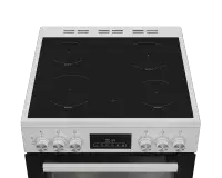 Blomberg HKRN651W 60cm Double Oven Electric Cooker with Vitroceramic Hob - White