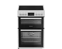 Blomberg HKRN651W 60cm Double Oven Electric Cooker with Vitroceramic Hob - White