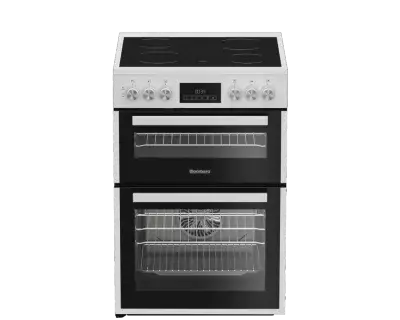 Blomberg HKRN651W 60cm Double Oven Electric Cooker with Vitroceramic Hob - White